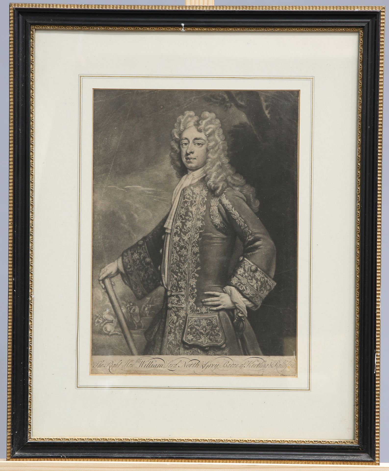 ~ A GROUP OF SEVEN 18TH CENTURY AND LATER PORTRAIT ENGRAVINGS, including after Kneller, Lawrence, - Bild 3 aus 7