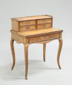 A FRENCH INLAID ROSEWOOD WRITING DESK AND CARD TABLE COMBINATION