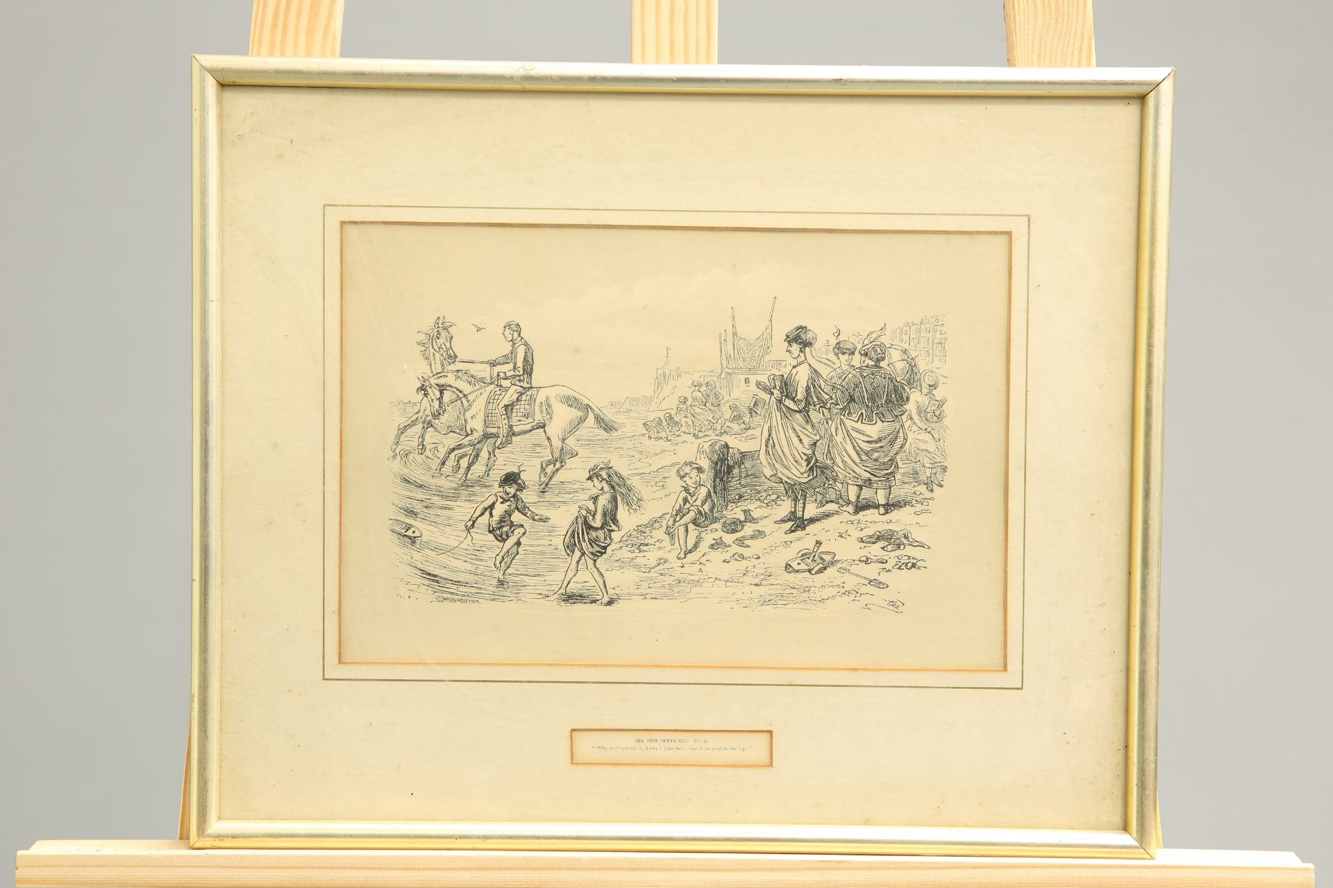 ~ A SET OF SIX GRAPHOTYPES OF SEA SIDE SKETCHES, nos. 1-6, framed. 18cm by 27.5cm - Bild 3 aus 6