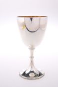 A VICTORIAN SILVER GOBLET, by John Frederick Fenton & Frank Fenton, Sheffield 1874, the plain cup