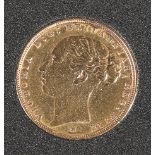 AN 1885 FULL SOVEREIGN, Melbourne Mint.