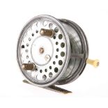 FISHING: A VINTAGE HARDY'S 4 1/4" SALMON FLY REEL 'THE SILEX MAJOR', fully marked 'Made by Hardy