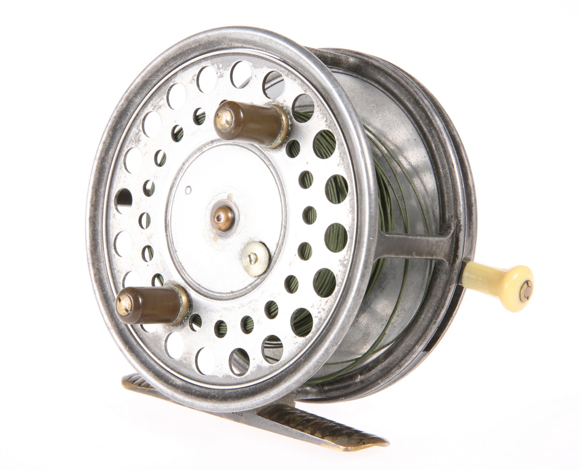 FISHING: A VINTAGE HARDY'S 4 1/4" SALMON FLY REEL 'THE SILEX MAJOR', fully marked 'Made by Hardy