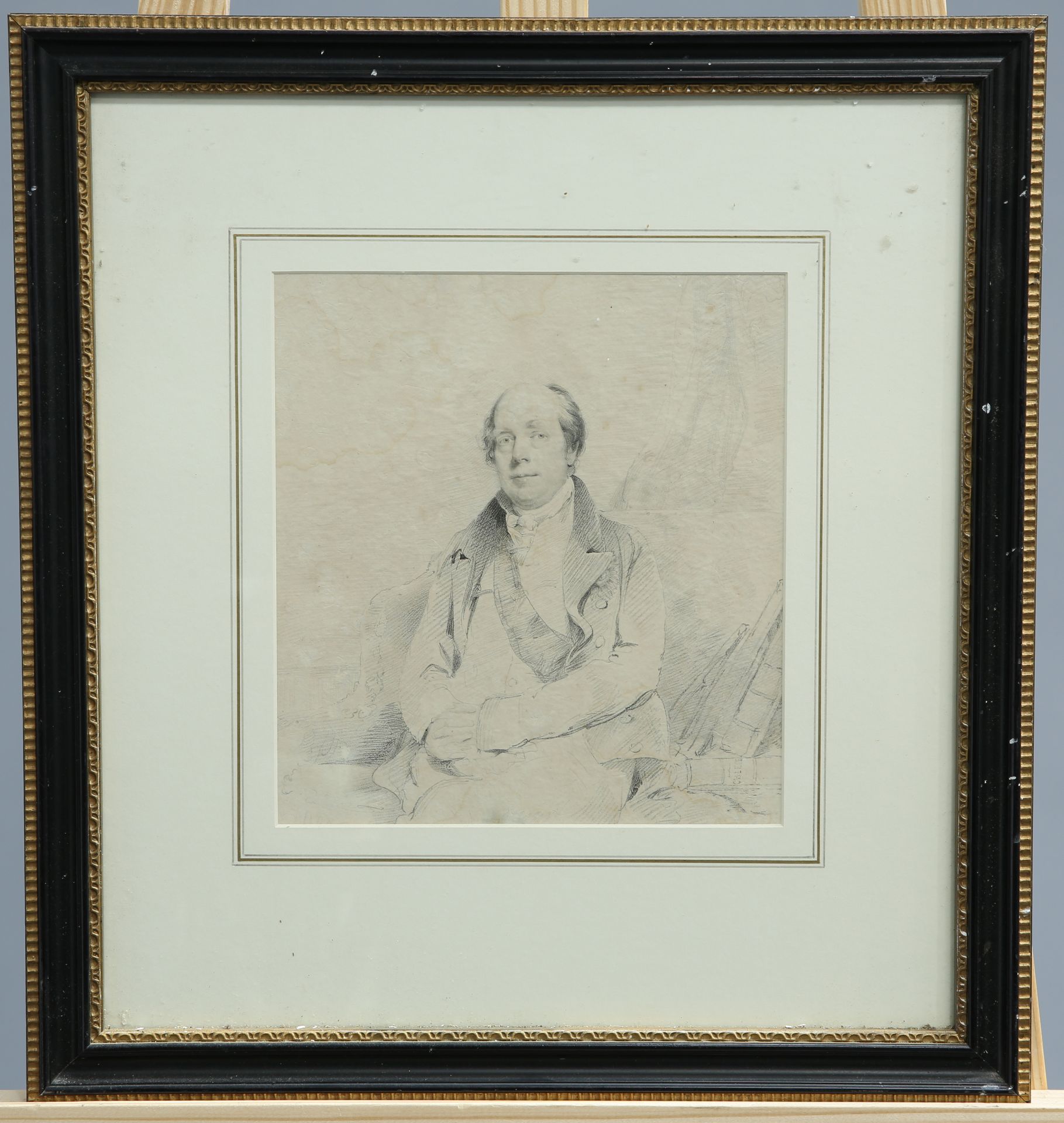 ~ THOMAS SIDNEY COOPER (1803-1902), PORTRAIT OF A MAN HOLDING AN AXE, signed and dated 1833 lower - Bild 3 aus 3