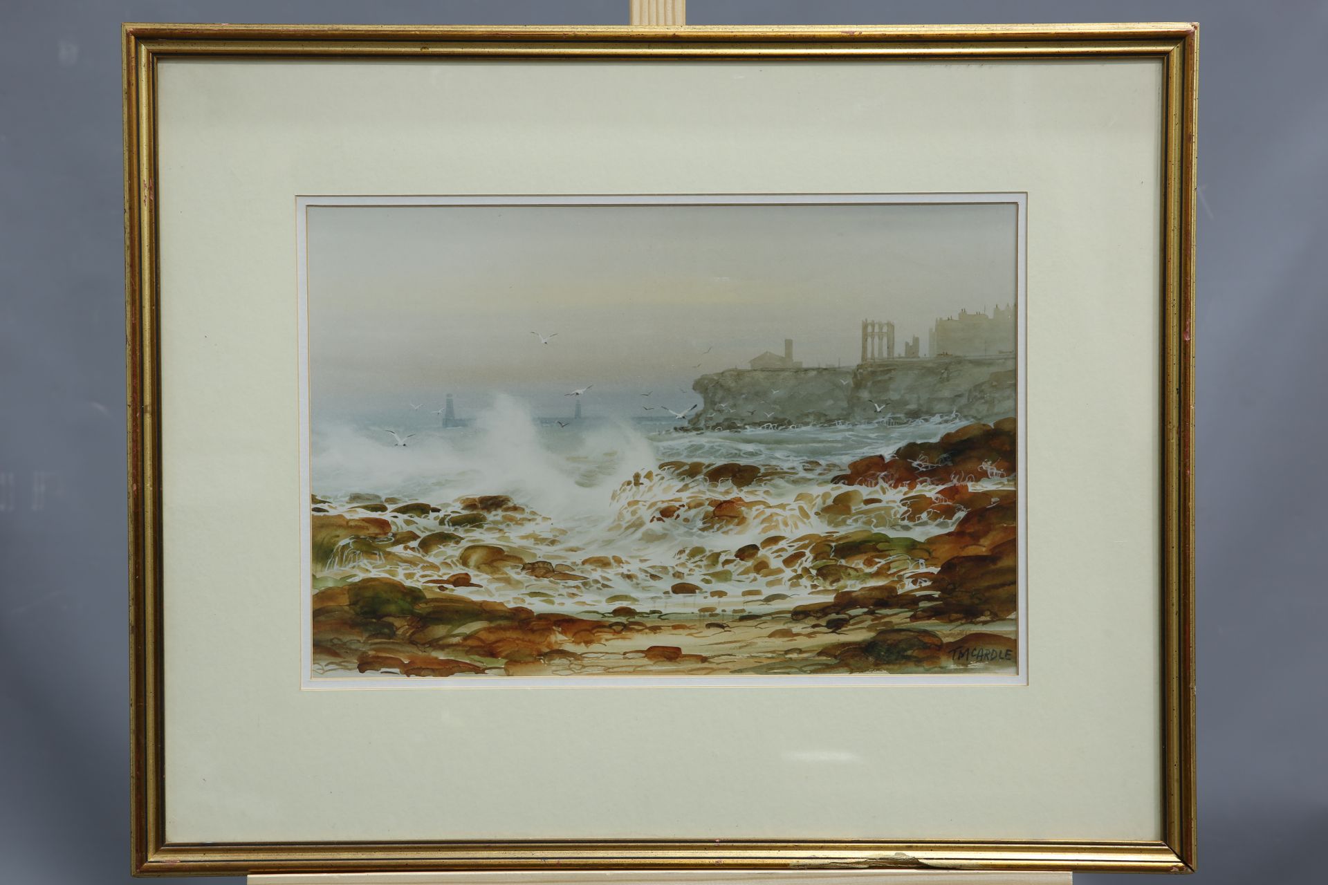 TERENCE MCARDLE (1940), NORTH-EAST COAST, A PAIR, each signed, watercolours, framed. (2) 30cm by - Bild 2 aus 2