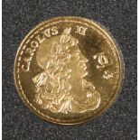 A POBJOY GOLD PROOF MEDALLION, "H.M.S. ROYAL SOVEREIGN", minted in 9 carat gold to half sovereign