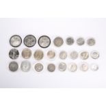 A COLLECTION TWENTY-THREE AMERICAN SILVER COINS. (23)The absence of a Condition Report does not