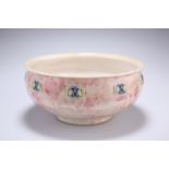 A ROYAL DOULTON STONEWARE BOWL, EARLY 20TH CENTURY, circular, mottled glaze, impressed and incised