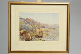 EDWARD ENOCH ANDERSON (1878-1961), WHITBY, signed lower left of centre, watercolour, framed. 25cm by