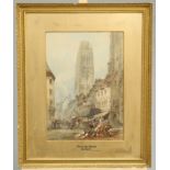 PAUL MARNY (1829-1914), TOUR DE BEURRE, ROUEN, signed lower left, titled lower right, watercolour,