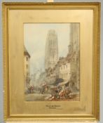 PAUL MARNY (1829-1914), TOUR DE BEURRE, ROUEN, signed lower left, titled lower right, watercolour,