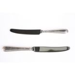 A SET OF SILVER-HANDLED TABLE AND DESSERT KNIVES, by William Yates Ltd, Sheffield, various dates,