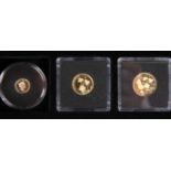 A GOLD PROOF SOVEREIGN SET, "THE OFFICIAL LEST WE FORGET GOLD SOVEREIGN SET", comprising a full,