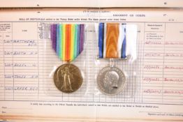 A WWI MEDAL PAIR, 2nd Lt. H.C.G. Laker.