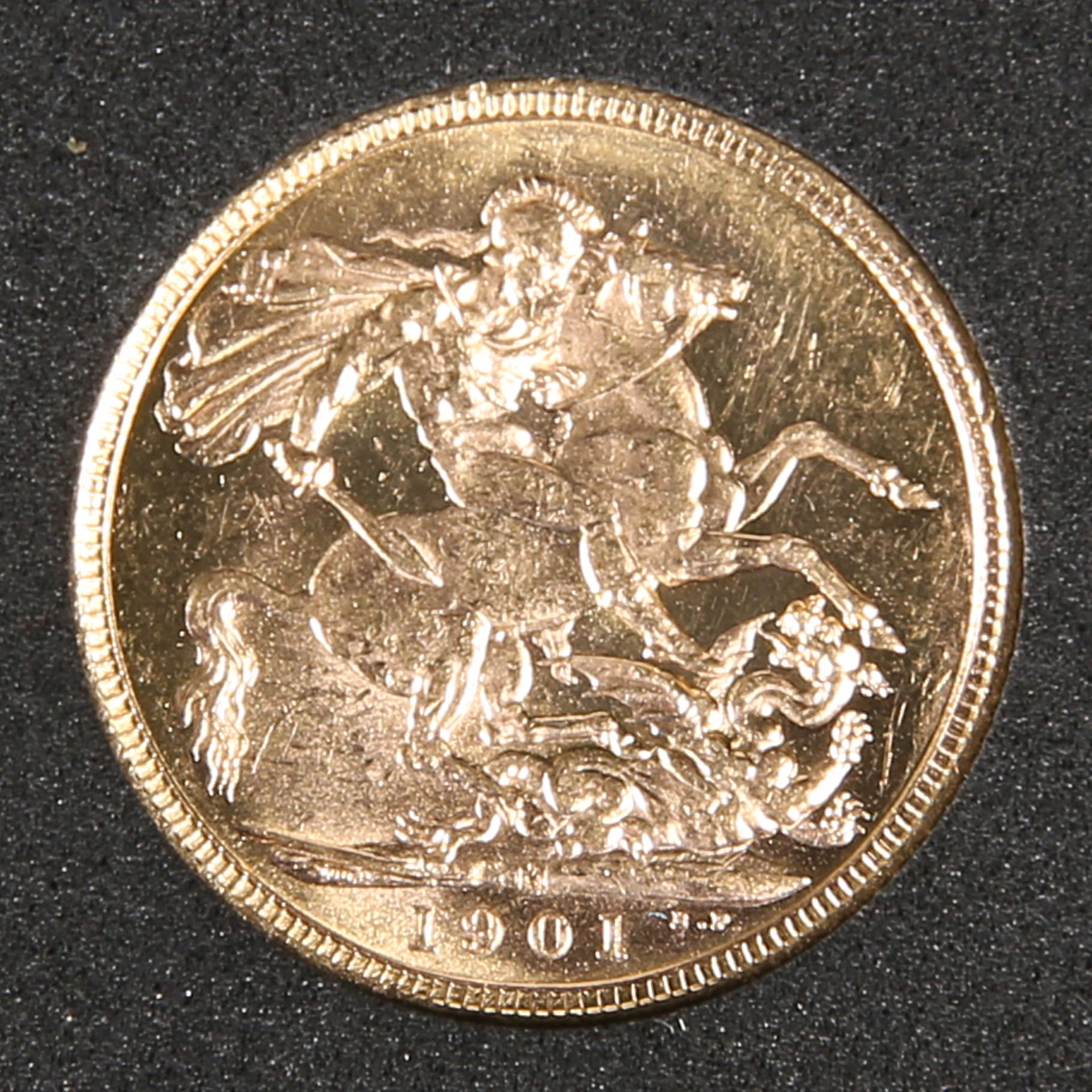 A 1901 FULL SOVEREIGN. - Bild 2 aus 2