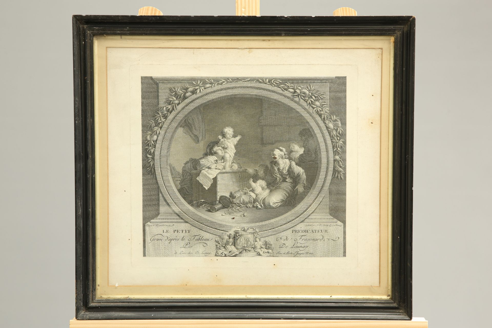 ~ NICOLAS DE LAUNAY (1739-1792), THREE 18TH CENTURY ETCHINGS, framed. (3) 29cm by 33cm - Bild 3 aus 3