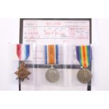 A WWI MEDAL TRIO, 19661 Pte. J.R. Walker, 5th Bn. Yorkshire Regiment, sold with a copy of