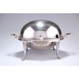 AN EARLY 20TH CENTURY ELECTROPLATED BREAKFAST WARMER, by Walker & Hall, typical form with domed
