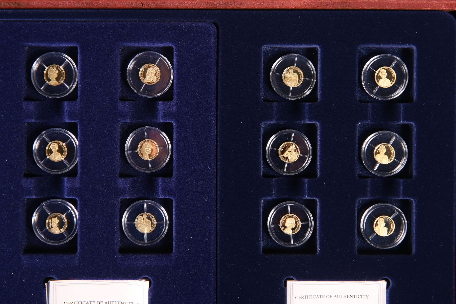 A TWELVE COIN GOLD PROOF SET, "THE QUEEN'S DIAMOND JUBILEE", the complete collection under