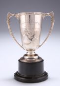 ^ AN ELIZABETH II SILVER TWO-HANDLED TROPHY, by Adie Brothers Ltd, Birmingham 1953, Celtic