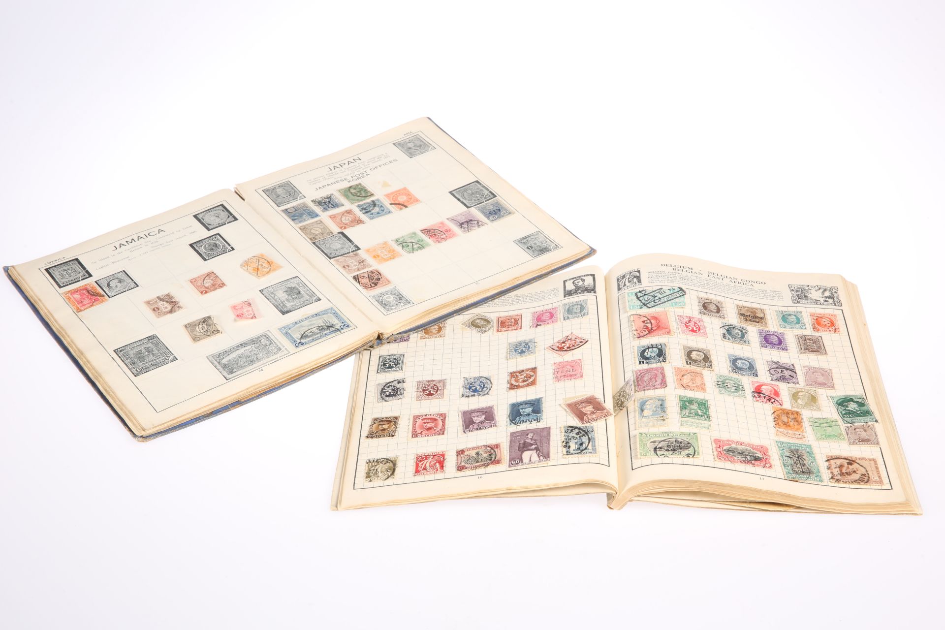 TWO ALBUMS OF GB AND WORLD STAMPS, including twenty-nine Penny Reds.