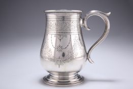 A VICTORIAN EXETER SILVER TANKARD, by Josiah Williams & Co, Exeter 1879, of large proportions with