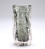 A WHITEFRIARS GLASS BARK VASE