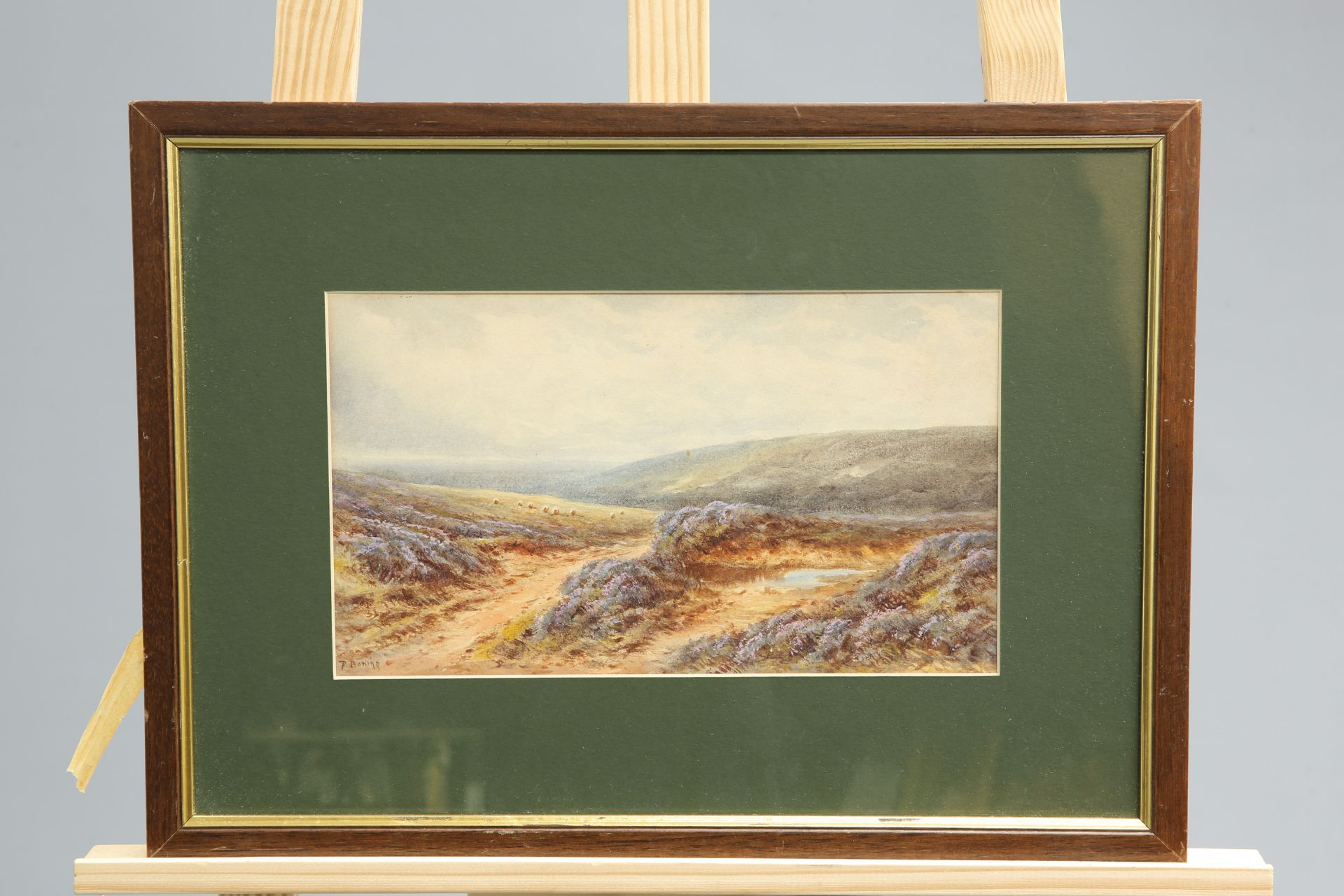 P*** BOWING, MOORLAND LANDSCAPES, each signed lower left, watercolours, framed. 17cm by 29.5cm - Bild 2 aus 2