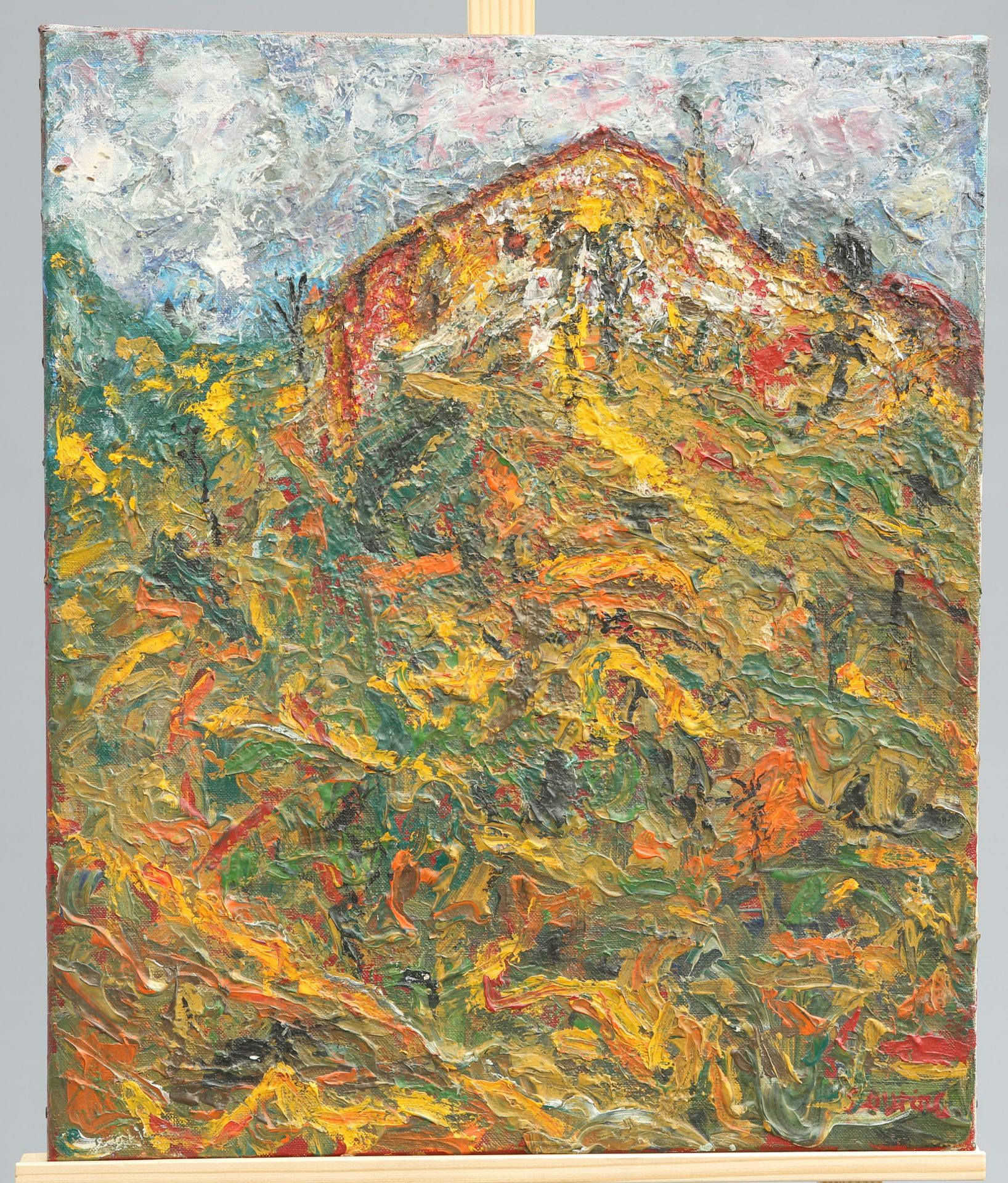 MANNER OF CHAIM SOUTINE (1893-1943), "PAYSAGE DE SERET", bears signature lower right and inscription