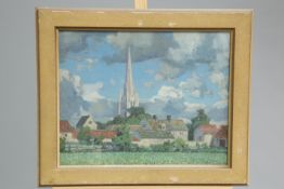 STANLEY ROYLE (1888-1961), LAUGHTON EN LE MORTHEN, signed and dated 1946 lower left, oil on board,