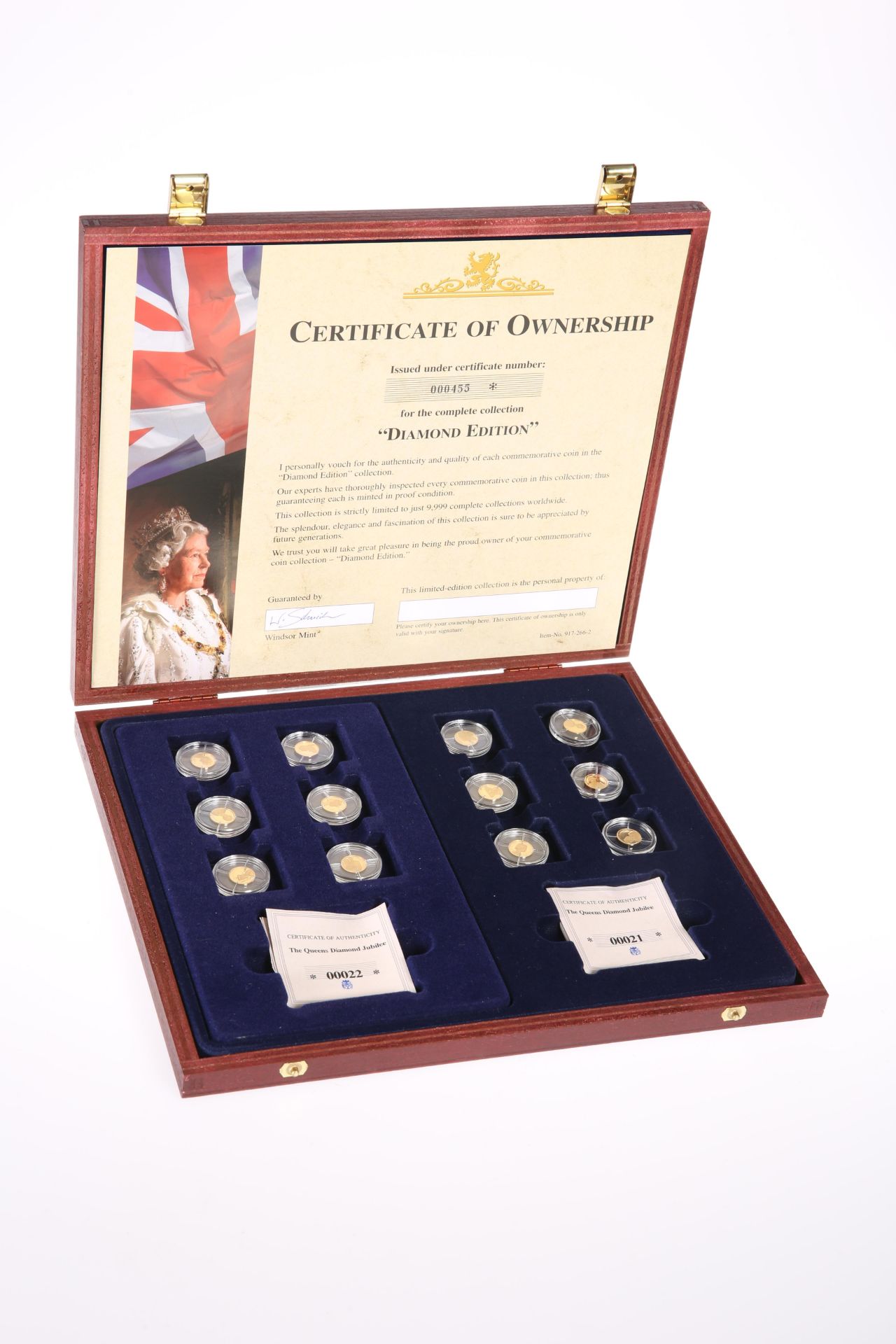 A TWELVE COIN GOLD PROOF SET, "THE QUEEN'S DIAMOND JUBILEE", the complete collection under - Bild 2 aus 2