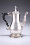 A GEORGE III SILVER COFFEE POT, by Daniel Smith and Robert Sharp, London 1765, of typical tapering