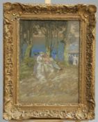 G.G. ANDERSON (EXH. 1892-1917), FIGURES IN THE SHADE, signed and dated 1897 lower right, pastel,