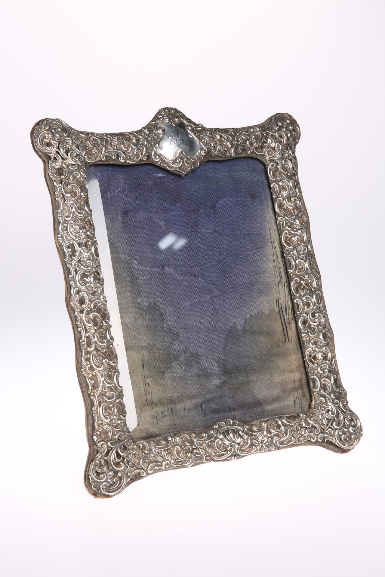 A VICTORIAN SILVER STRUT PHOTOGRAPH FRAME, by Henry Matthews, Chester 1898, of rectangular shaped