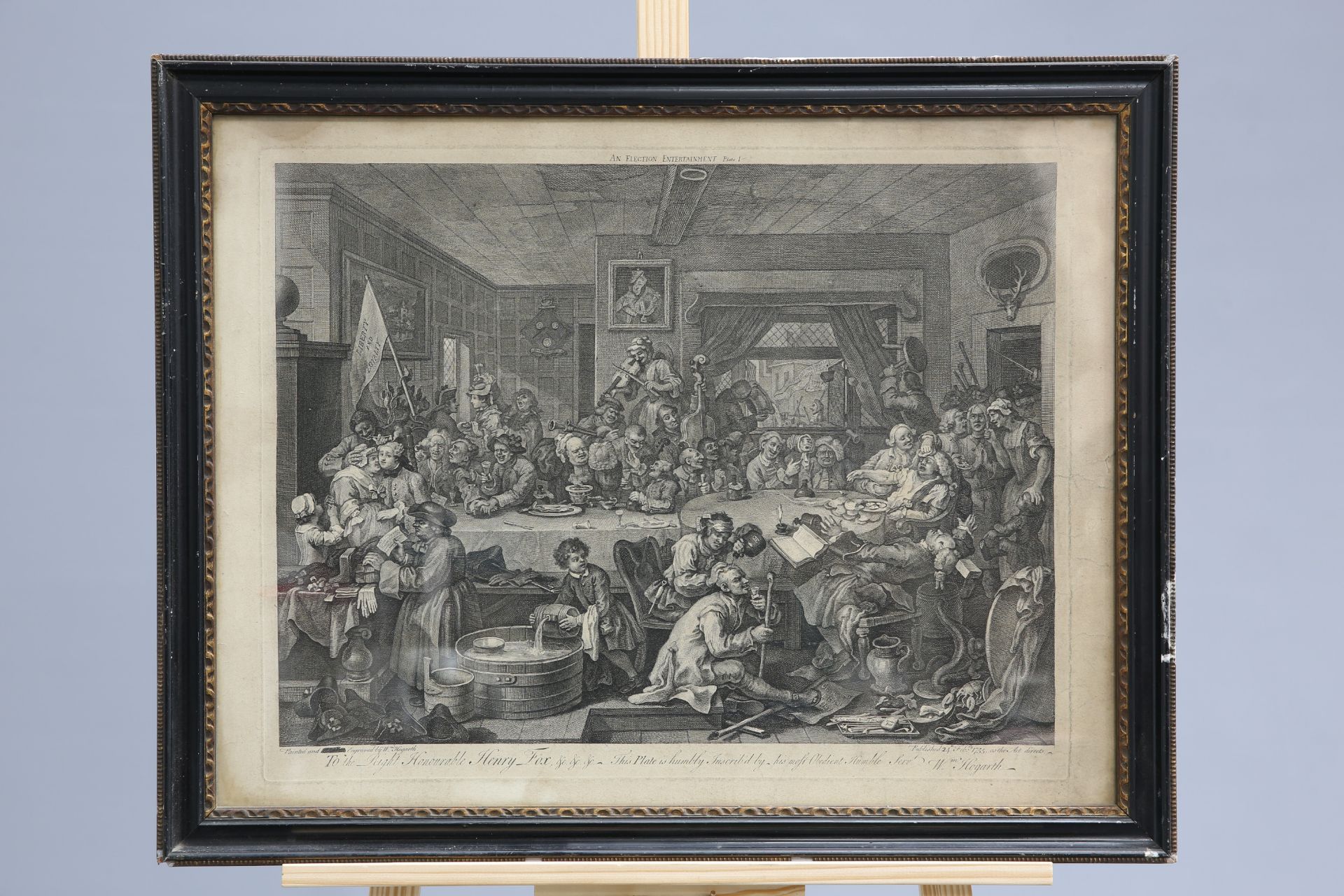 ~ WILLIAM HOGARTH, "AN ELECTION ENTERTAINMENT, PLATE 1", "CANVASSING FOR VOTES, PLATE III", " - Bild 2 aus 4