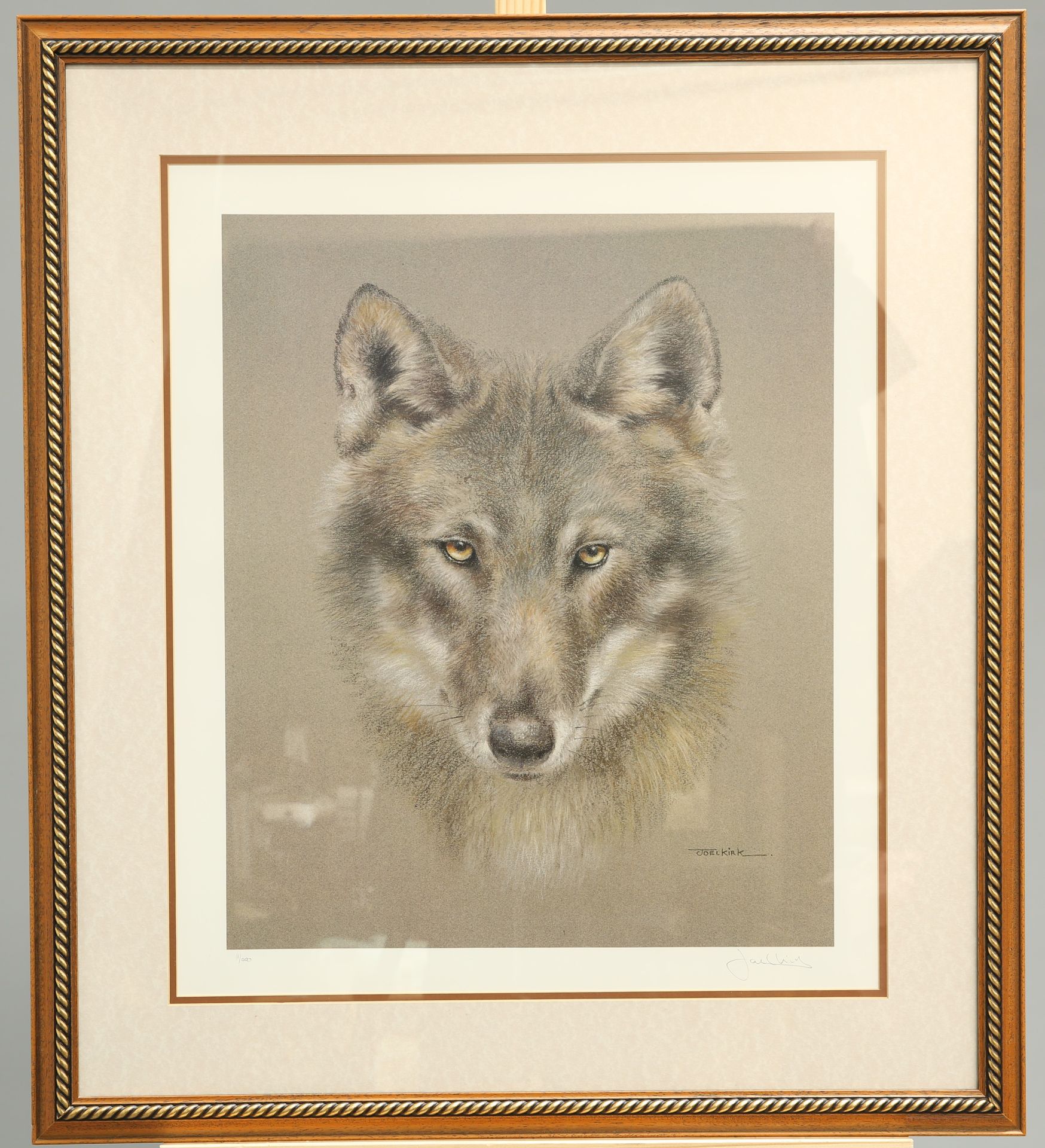 JOEL KIRK (BORN 1948), SIBERIAN HUSKY DOG, signed and numbered in pencil 11/500, limited edition