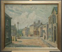 E. CHARLTON-TAYLOR, SUMMERBRIDGE IN NIDDERDALE, signed lower right, oil on canvas laid on board,