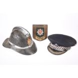 ~ A PRE-1953 SENIOR POLICE OFFICER'S PEAKED CAP OF ESSEX CONSTABULARLY, by J. Compton Sons & Webb