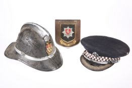 ~ A PRE-1953 SENIOR POLICE OFFICER'S PEAKED CAP OF ESSEX CONSTABULARLY, by J. Compton Sons & Webb