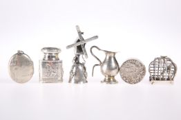 A SMALL GROUP OF SILVER, including Berthold Muller silver miniature wager cup, Berthold Muller small