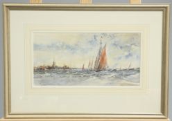NORMAN ROBERTSHAW (20TH CENTURY), SAILING SHIPS, signed and dated 1987 lower left, watercolour,