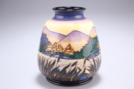 A MOORCROFT 'SPIRIT OF THE LAKES' VASE, by Debbie Hancock, signed and dated 22.9.00, ltd. ed. no.