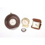 ~ A GEORGE III SILVER AND TORTOISESHELL PAIR CASED POCKET WATCH, the inner case by William