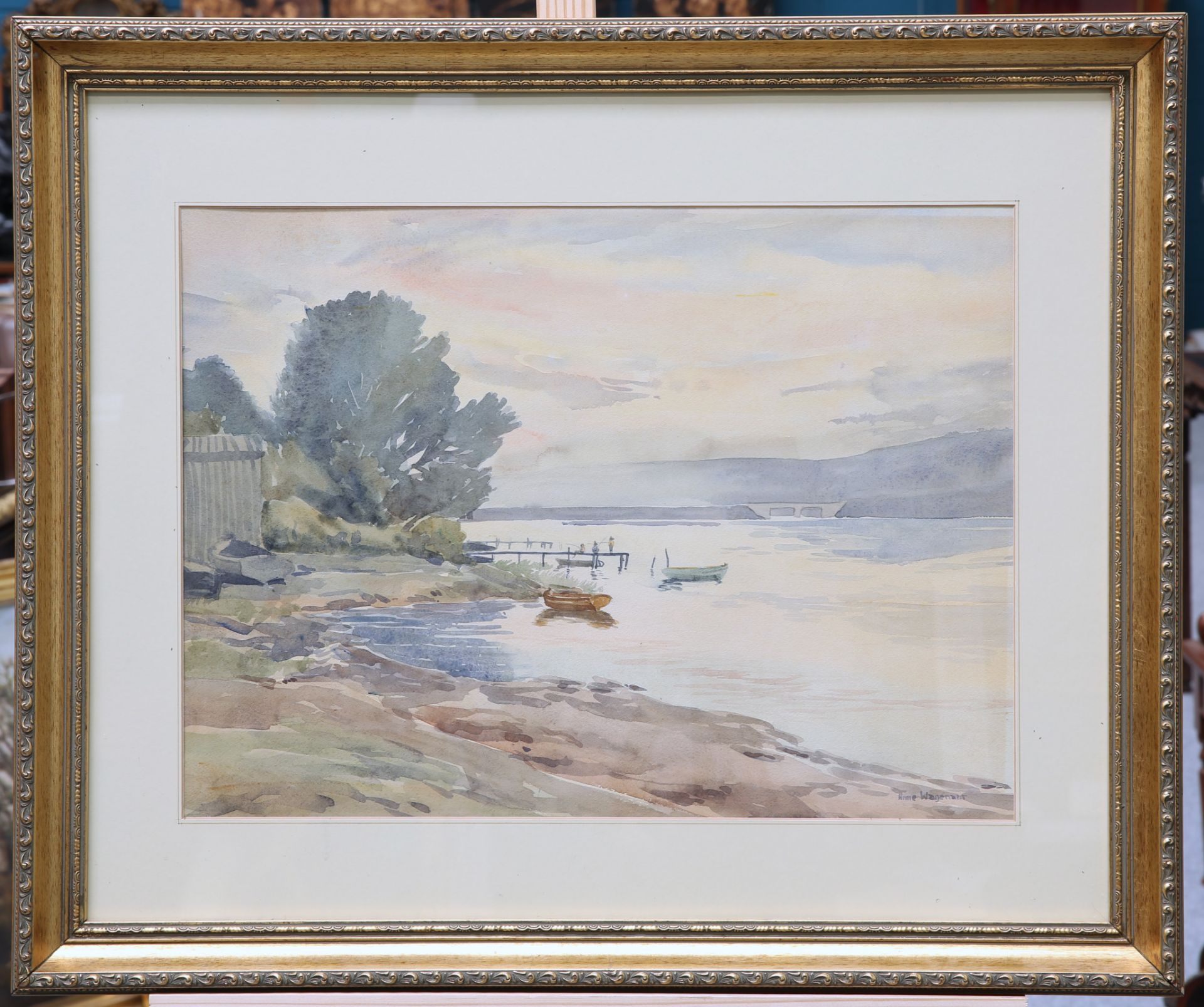 ANNE WAGENAAR (SOUTH AFRICAN, 20TH CENTURY), RIVER LANDSCAPE - Bild 2 aus 2