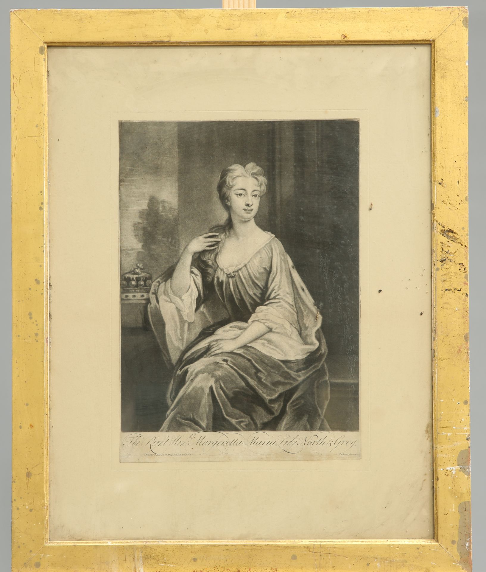 ~ A GROUP OF SEVEN 18TH CENTURY AND LATER PORTRAIT ENGRAVINGS, including after Kneller, Lawrence, - Bild 7 aus 7
