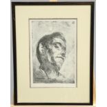 BERNARD LEACH (1887-1979), PORTRAIT OF RYUSEI KISHIDA, 1913, posthumously printed soft ground