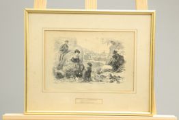 ~ A SET OF SIX GRAPHOTYPES OF SEA SIDE SKETCHES, nos. 1-6, framed. 18cm by 27.5cm