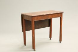 A GEORGE III MAHOGANY SINGLE DROP-LEAF TABLE