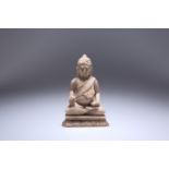 A SOAPSTONE CARVING OF THE BUDDHA, 19TH CENTURY