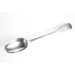 A VICTORIAN PROVINCIAL SILVER BASTING SPOON WITH YORK TOWN MARK, by James Barber & William North,